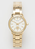 Buy Shop Tory Burch Collins White Dial Gold Steel Strap Watch for Women - TBW1300 USA Online
