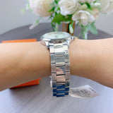 Buy Shop Tory Burch Collins White Dial Silver Steel Strap Watch for Women - TBW1301 USA Online