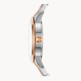Buy Shop Tory Burch Collins White Dial Two Tone Steel Strap Watch for Women - TBW1305 USA Online