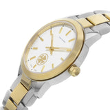 Buy Shop Tory Burch Collins White Dial Two Tone Steel Strap Watch for Women - TBW1306 USA Online