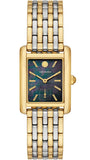 Buy Shop Tory Burch Eleanor Mother of Pearl Black Dial Two Tone Steel Strap Watch for Women - TBW1084 USA Online
