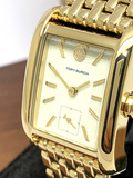 Buy Shop Tory Burch Eleanor White Dial Gold Steel Strap Watch for Women - TBW1060 USA Online