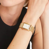 Buy Shop Tory Burch Eleanor White Dial Gold Steel Strap Watch for Women - TBW1060 USA Online