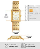 Buy Shop Tory Burch Eleanor White Dial Gold Steel Strap Watch for Women - TBW1060 USA Online