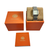 Buy Shop Tory Burch Eleanor White Dial Silver Steel Strap Watch for Women - TBW1069 USA Online