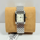 Buy Shop Tory Burch Eleanor White Dial Silver Steel Strap Watch for Women - TBW1069 USA Online