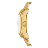 Buy Shop Tory Burch Eleanor White Dial Tri Tone Steel Strap Watch for Women - TBW1078 USA Online