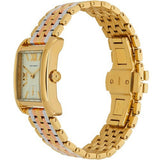 Buy Shop Tory Burch Eleanor White Dial Tri Tone Steel Strap Watch for Women - TBW1078 USA Online