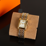 Buy Shop Tory Burch Eleanor White Dial Tri Tone Steel Strap Watch for Women - TBW1078 USA Online