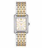 Buy Shop Tory Burch Eleanor White Dial Two Tone Steel Strap Watch for Women - TBW1070 USA Online