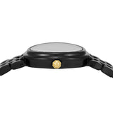 Buy Shop Tory Burch Oval Black Dial Black Steel Strap Watch for Women - TBW6035 USA Online