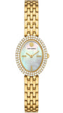 Buy Shop Tory Burch Oval Mother of Pearl Dial Gold Steel Strap Watch for Women - TBW6034 USA Online