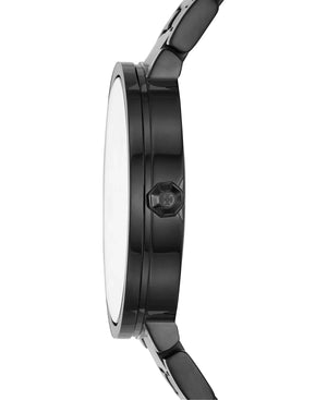 Buy Shop Tory Burch Reva Black Dial Black Steel Strap Watch for Women - TBW4036 USA Online