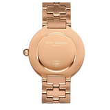 Buy Shop Tory Burch Reva Rose Gold Dial Rose Gold Steel Strap Watch for Women - TBW4028 USA Online