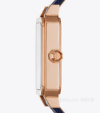 Buy Shop Tory Burch Robinson Quartz Blue Dial Blue Leather Strap Watch for Women - TBW1511 USA Online