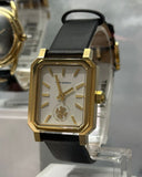 Buy Shop Tory Burch Robinson White Dial Black Leather Strap Watch for Women - TBW1504 USA Online