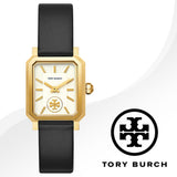 Buy Shop Tory Burch Robinson White Dial Black Leather Strap Watch for Women - TBW1504 USA Online