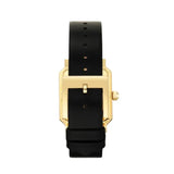 Buy Shop Tory Burch Robinson White Dial Black Leather Strap Watch for Women - TBW1504 USA Online