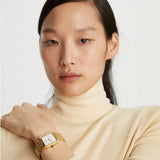 Buy Shop Tory Burch Robinson White Dial Gold Steel Strap Watch for Women - TBW1500 USA Online