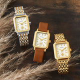 Buy Shop Tory Burch Robinson White Dial Gold Steel Strap Watch for Women - TBW1500 USA Online