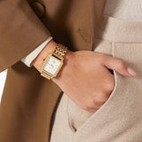 Buy Shop Tory Burch Robinson White Dial Gold Steel Strap Watch for Women - TBW1500 USA Online