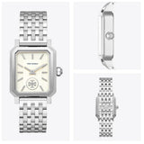 Buy Shop Tory Burch Robinson White Dial Silver Steel Strap Watch for Women - TBW1510 USA Online