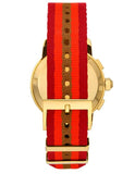 Buy Shop Tory Burch The Tory Chronograph White Dial Tri Tone NATO Strap Watch for Women - TBW1036 USA Online