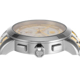 Buy Shop Tory Burch The Tory Chronograph White Dial Two Tone Steel Strap Watch for Women - TBW1052 USA Online