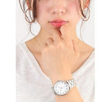 Buy Shop Marc Jacobs Marc White Dial Silver Steel Strap Watch for Women - MBM3420 USA Online