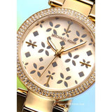 Buy Shop Michael Kors Parker Gold Dial Gold Steel Strap Watch for Women - MK6469 USA Online