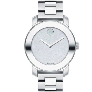 Buy Shop Movado Bold Ceramic Silver Dial Silver Steel Strap Watch for Women - 3600638 USA Online