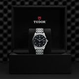 Buy Shop Tudor 1926 Automatic Diamonds Black Dial Silver Steel Strap Watch for Men - M91650-0004 USA Online