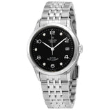 Buy Shop Tudor 1926 Automatic Diamonds Black Dial Silver Steel Strap Watch for Men - M91650-0004 USA Online