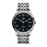 Buy Shop Tudor 1926 Automatic Diamonds Black Dial Silver Steel Strap Watch for Men - M91650-0004 USA Online