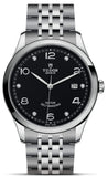 Buy Shop Tudor 1926 Automatic Diamonds Black Dial Silver Steel Strap Watch for Men - M91650-0004 USA Online