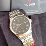 Buy Shop Tudor 1926 Automatic Diamonds Black Dial Two Tone Steel Strap Watch for Men - M91651-0004 USA Online