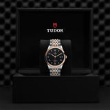 Buy Shop Tudor 1926 Automatic Diamonds Black Dial Two Tone Steel Strap Watch for Men - M91651-0004 USA Online