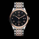 Buy Shop Tudor 1926 Automatic Diamonds Black Dial Two Tone Steel Strap Watch for Men - M91651-0004 USA Online