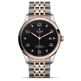 Buy Shop Tudor 1926 Automatic Diamonds Black Dial Two Tone Steel Strap Watch for Men - M91651-0004 USA Online
