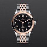 Buy Shop Tudor 1926 Automatic Diamonds Black Dial Two Tone Steel Strap Watch for Men - M91651-0004 USA Online