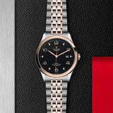 Buy Shop Tudor 1926 Automatic Diamonds Black Dial Two Tone Steel Strap Watch for Men - M91651-0004 USA Online