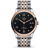 Buy Shop Tudor 1926 Automatic Diamonds Black Dial Two Tone Steel Strap Watch for Men - M91651-0004 USA Online