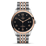 Buy Shop Tudor 1926 Automatic Diamonds Black Dial Two Tone Steel Strap Watch for Men - M91651-0004 USA Online