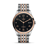 Buy Shop Tudor 1926 Automatic Diamonds Black Dial Two Tone Steel Strap Watch for Men - M91651-0004 USA Online