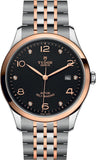 Buy Shop Tudor 1926 Automatic Diamonds Black Dial Two Tone Steel Strap Watch for Men - M91651-0004 USA Online