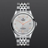 Buy Shop Tudor 1926 Automatic Diamonds Silver Dial Silver Steel Strap Watch for Men - M91650-0003 USA Online