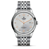 Buy Shop Tudor 1926 Automatic Diamonds Silver Dial Silver Steel Strap Watch for Men - M91650-0003 USA Online