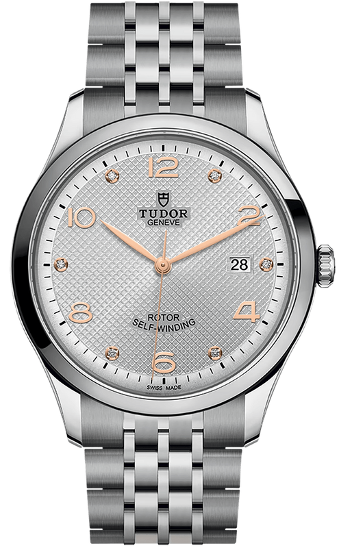 Buy Shop Tudor 1926 Automatic Diamonds Silver Dial Silver Steel Strap Watch for Men - M91650-0003 USA Online