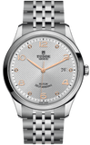 Buy Shop Tudor 1926 Automatic Diamonds Silver Dial Silver Steel Strap Watch for Men - M91650-0003 USA Online