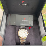 Buy Shop Tudor 1926 Automatic Diamonds Silver Dial Two Tone Steel Strap Watch for Men - M91651-0002 USA Online